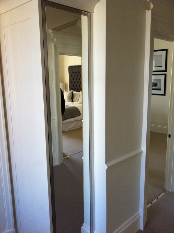 Full-length wardrobe mirror fitted in Barnet home