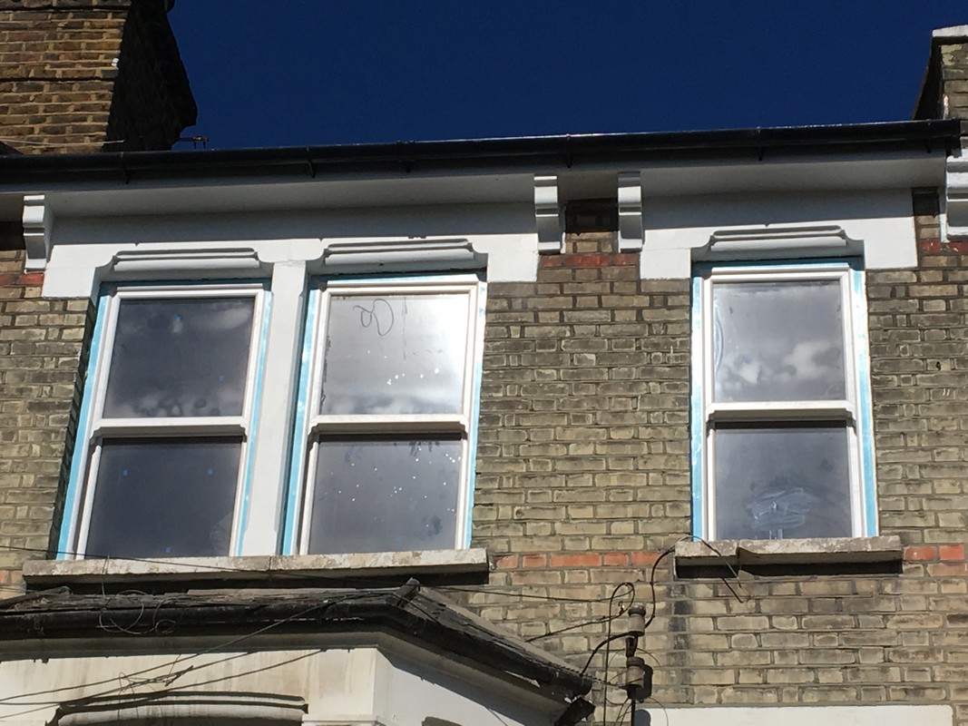 New uPVC sash windows fitted on Victorian terrace in Barnet